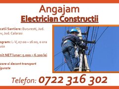 Electrician constructii